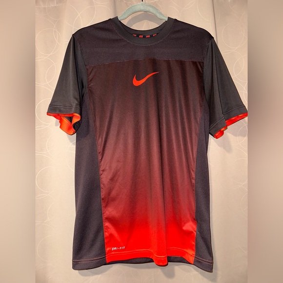 Nike Other - Nike Men's Dri-FIT Red & Black Performance Polyester Short Sleeve T-shirt Size S